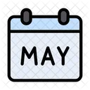 Maio Calendario Dia De Trabalho Icon