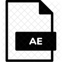 Ae Format Document Icône