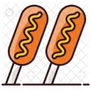 Maiskolben Wurstchen Wurst Symbol