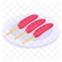 Wurstchen Corn Dogs Essen Symbol