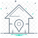 Maison Emplacement Plan Icône