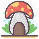 Maison Aux Champignons Pleurotes Champignons Icône