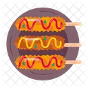 Fast Food Aufkleber Junk Food Street Food Icon