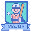 Major League Baseball Badge Baseball Medal Icon