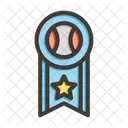 Baseball Game Badge Icon