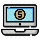 Make Money Online Dollar Online Banking Icon