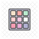 Kosmetik Paletten Lidschatten Symbol