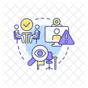 Remote Meeting Work Icon