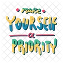 Make yourself a priority  Icône