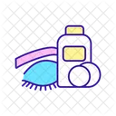 Makeup cleansing cosmetic product  Icon