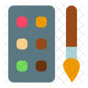 Makeup Palette Cosmetics Colors Icon