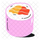 Sushi Roll Sushi Rice Japanese Dish Icon