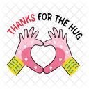 Making Heart Gesture Thanks Icon