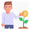 Crypto Growth Bitcoin Growth Bitcoin Trading Icon