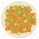 Makkaroni Pasta Traditionell Symbol