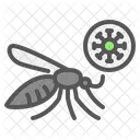 Malaria Dengue Virus Ícone