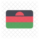 Malawi Bandeira Pais Ícone