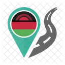 マラウイの国旗 アイコン