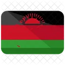 マラウイ、国旗、国 アイコン