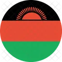 マラウイ、国旗、世界 アイコン