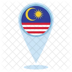 Standort Malaysia Flag Symbol