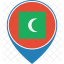 Maldives Flag World Icon