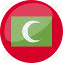 Maldives Flag Country Icon