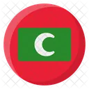Maldives Maldivian Flag Icon