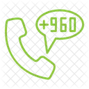 Maldives Country Code Phone Icon