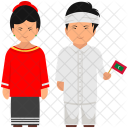 Maldives Outfit Icon - Download in Flat Style