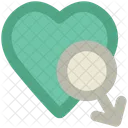 Male Heart Love Icon