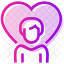 Valentine Day Male Heart Icon