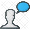 Male User Message Icon