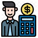 Male Accountant  Icon
