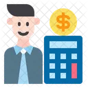 Male Accountant Accountant Accounting Icon