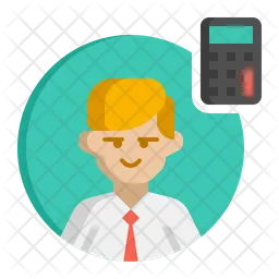 Male Accountant  Icon