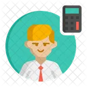 Male Accountant  Icon