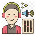 Male Audio Engineer Audio Engineer Sound Engineer Icon