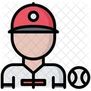 Male Baseball Pitcher  Icon