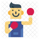 Male Boxer  Icon