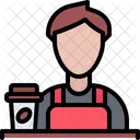 Male Cafe Worker  Icon