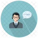 Male Call Assistant Icon