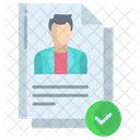 Artboard Male Candidate Profile Election Form アイコン