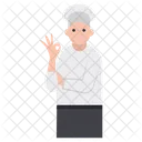 Male Chef Professional Cook Cuisinier Icon