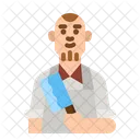 Male Chef Chef Butcher Icon