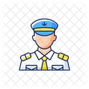 Male Chief Officer Icon