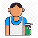 Male Cleaner  Icon