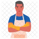 Male Cleaner Male Servant Icon