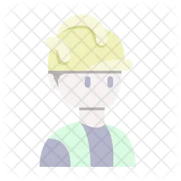 Male construction worker  Icon