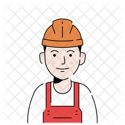 Male Contactor Icon - Download in Colored Outline Style